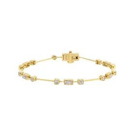 14K Diamond Tennis Bracelet