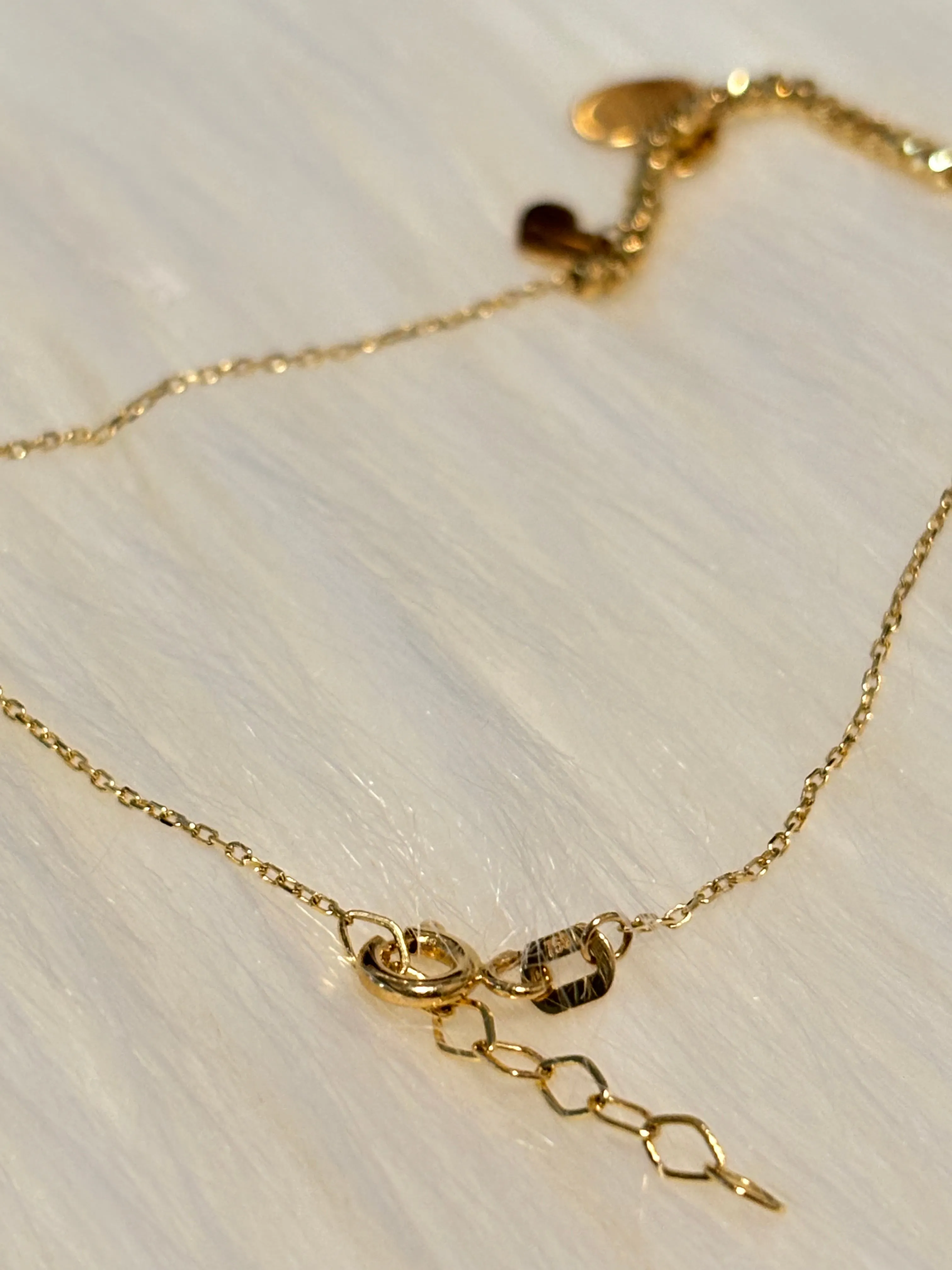 18K Gold Bracelet with Heart Charm