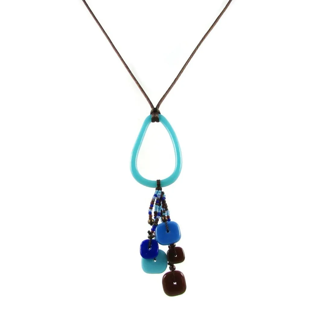 Chaquiras Glass Necklace - Red
