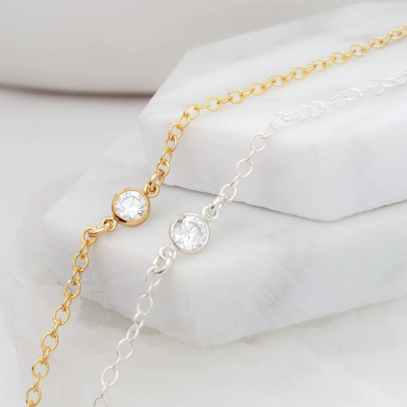 Solitaire Diamond CZ Bracelet
